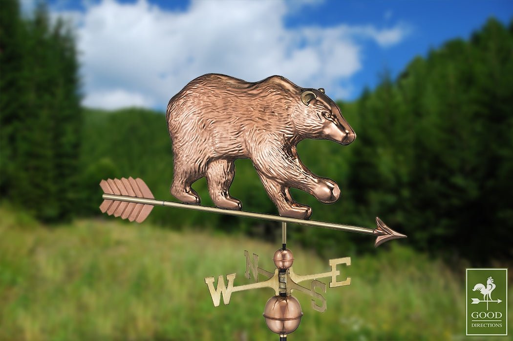 Bear Weathervane with Arrow - Good Directions