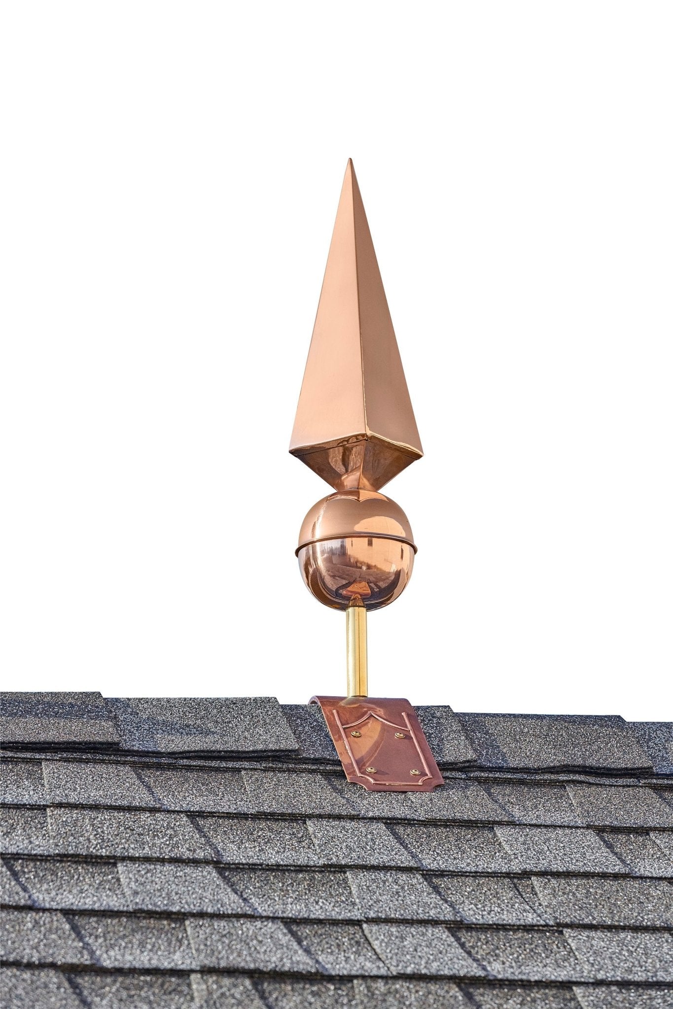 24" Lancelot Finial with Decorative Roof Mount   - Good Directions
