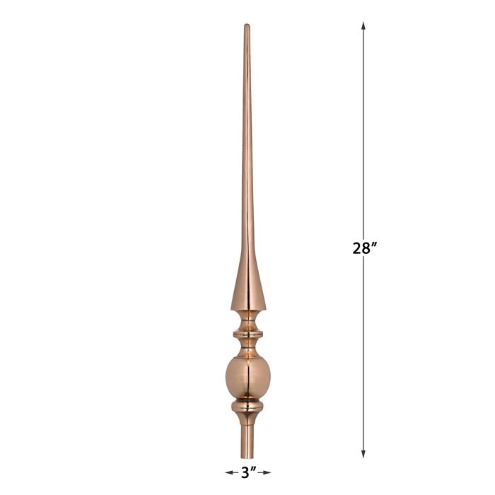 28" Aragon Rooftop Finial - Good Directions
