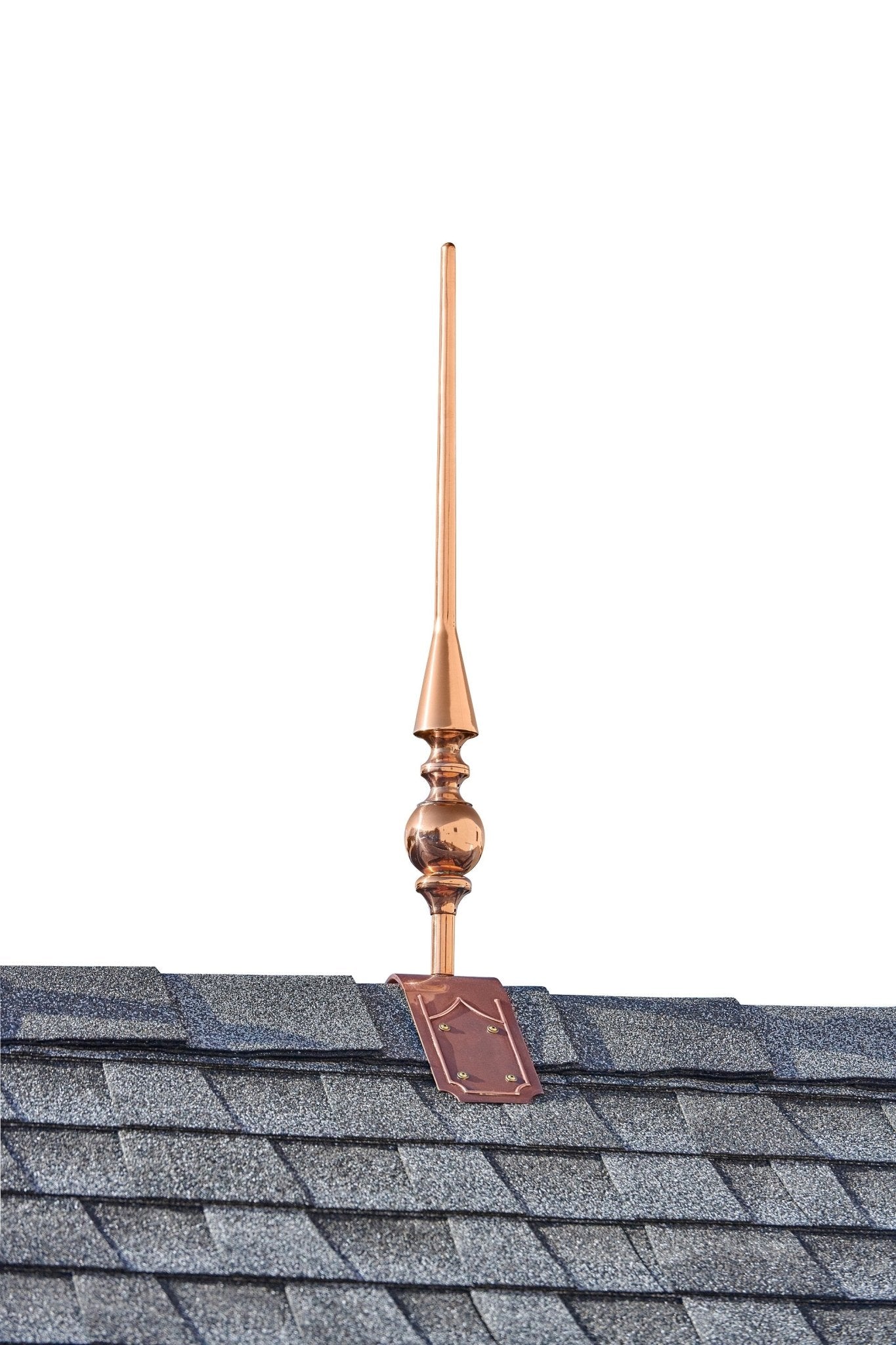 28" Aragon Finial with Decorative Roof Mount   - Good Directions