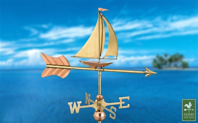 Sailboat Cottage Weathervane - Good Directions