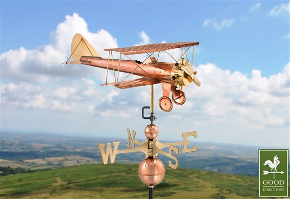 Biplane Weathervane - Good Directions