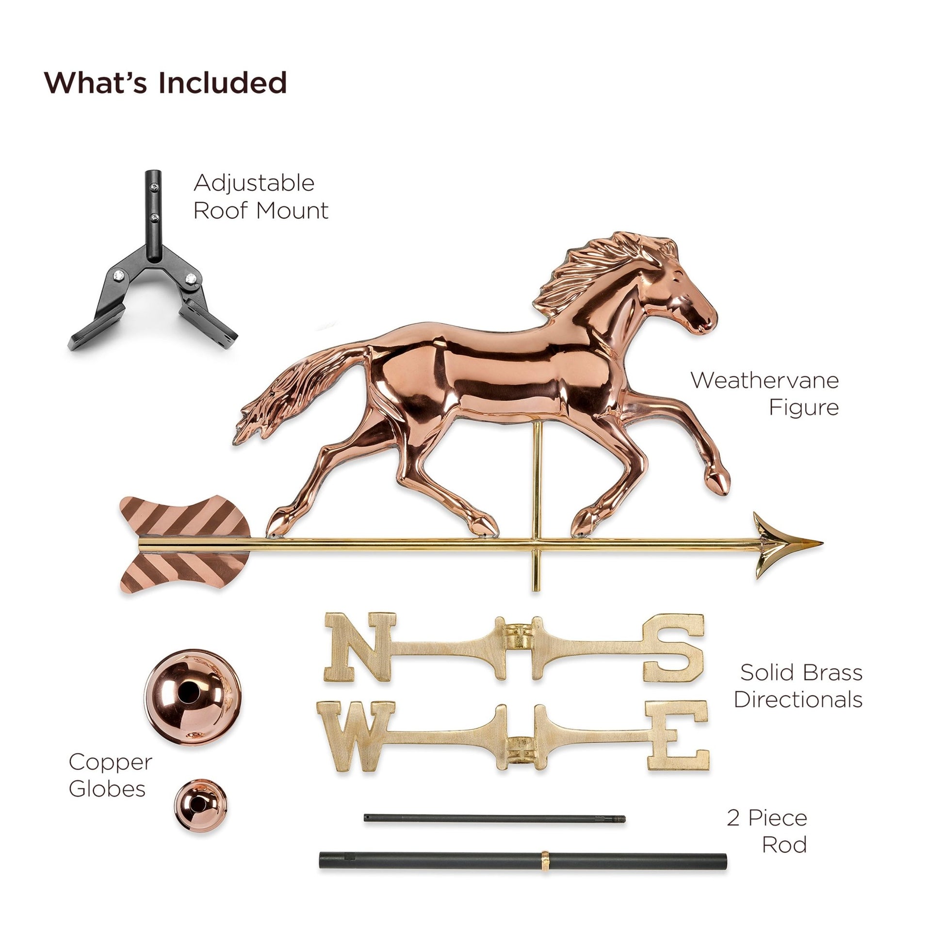 Smithsonian Running Horse Weathervane - Good Directions