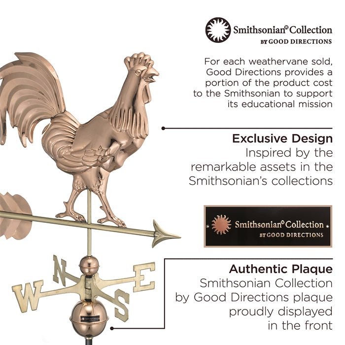 Smithsonian Rooster Weathervane - Good Directions