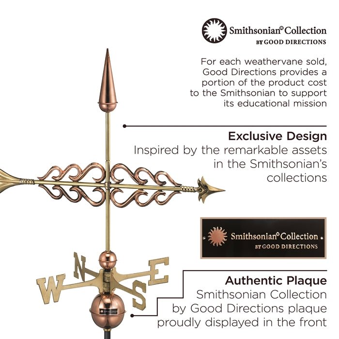 Smithsonian Arrow Weathervane - Good Directions