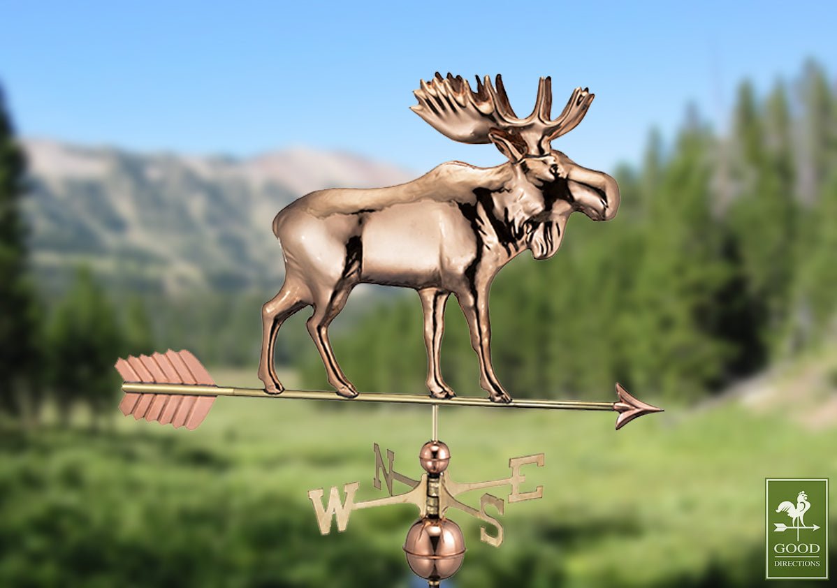 Moose Weathervane with Arrow - Good Directions