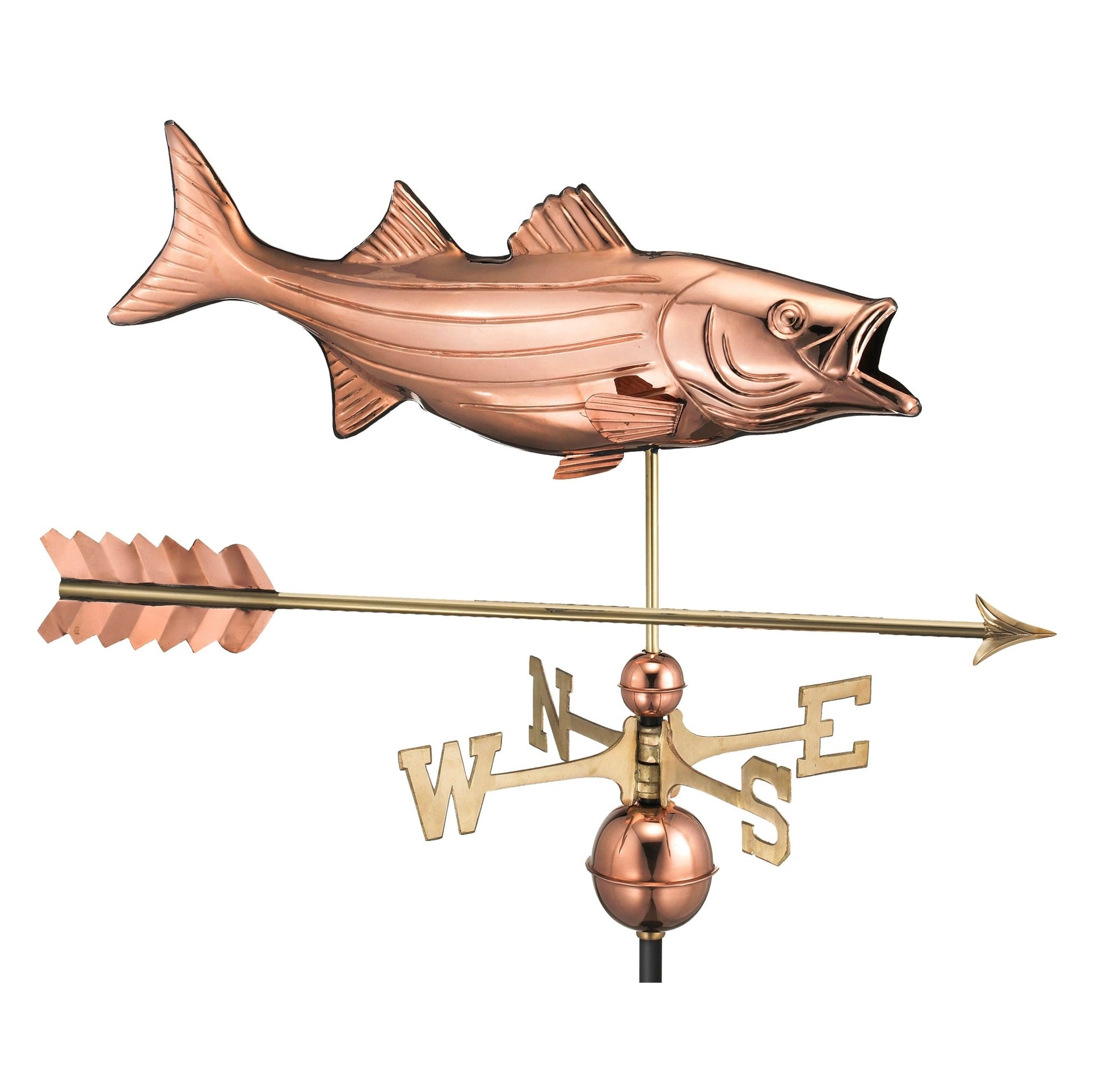 Bass with Arrow Weathervane - Good Directions