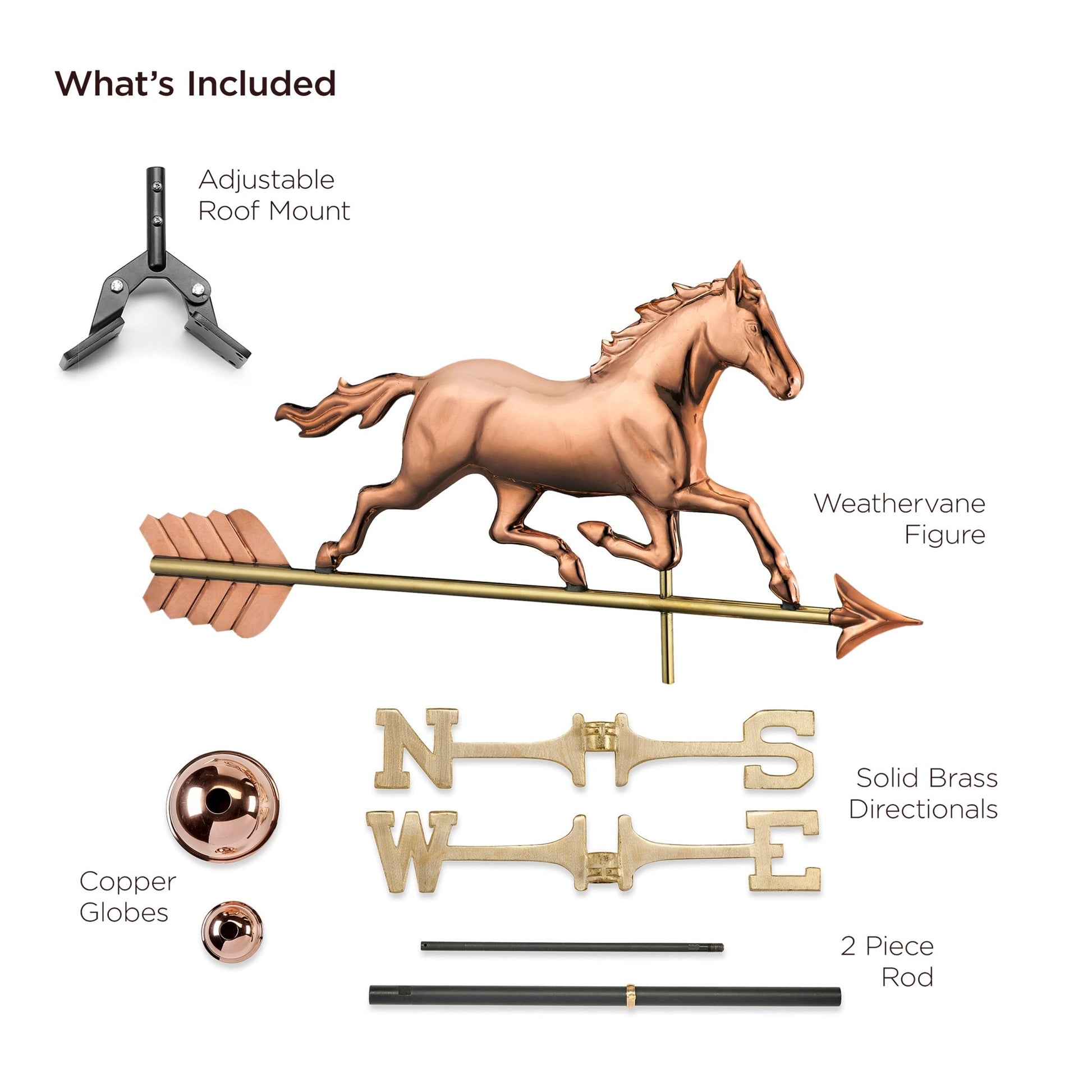 Trotting Horse Weathervane - Good Directions