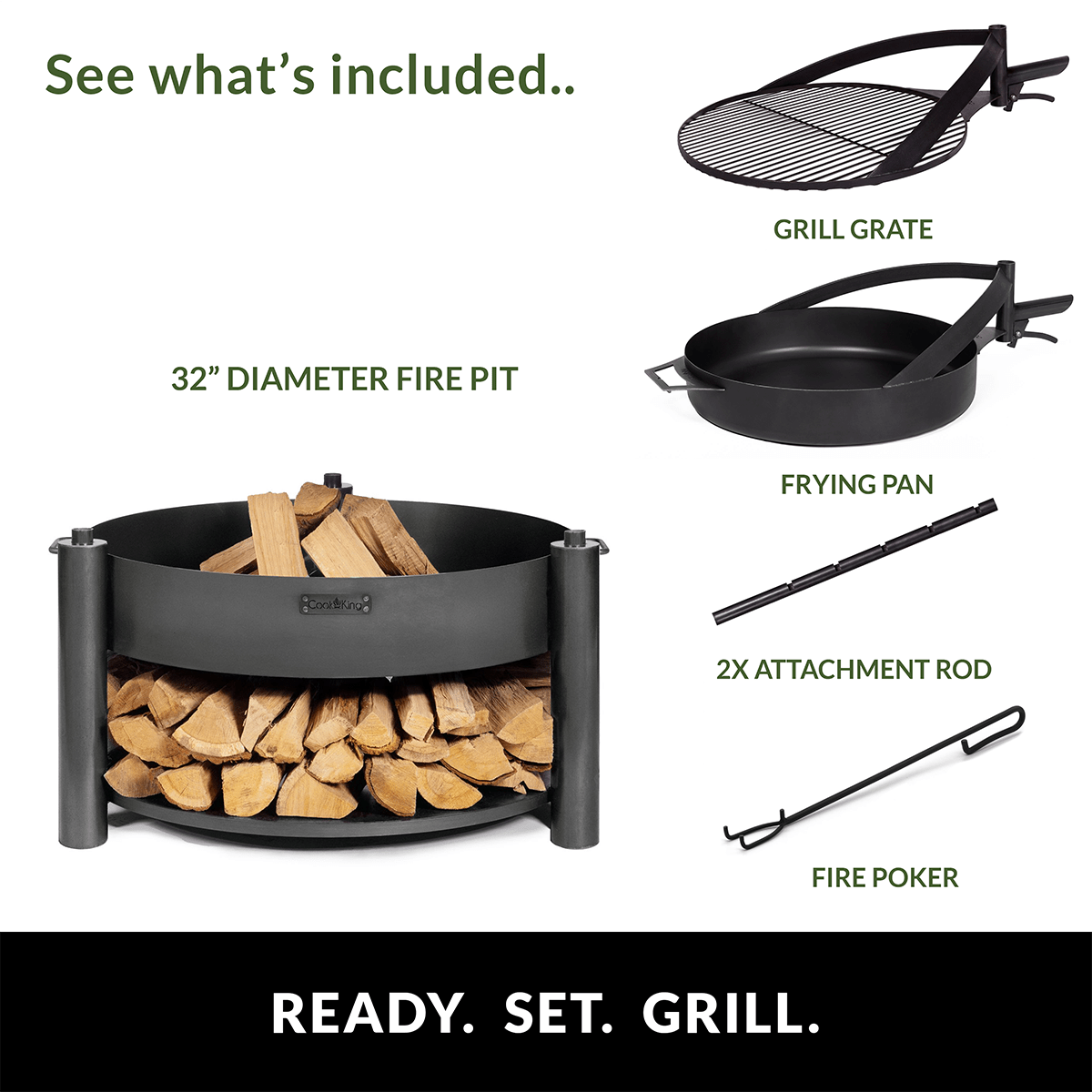 Grand Hearth 32" Grill and Frying Pan Set - Good Directions