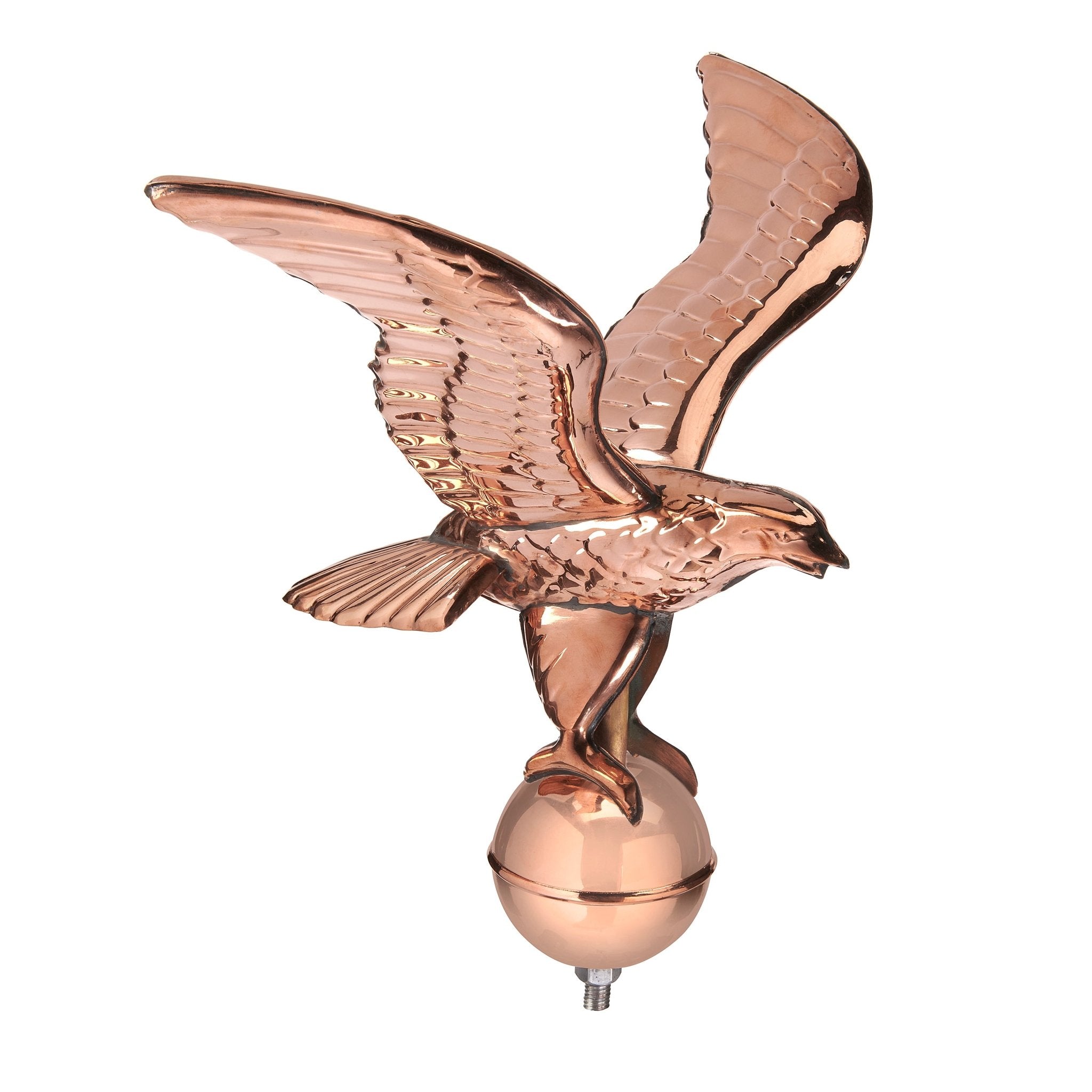 Eagle with Ball Flagpole Topper, 11" Wingspan - Good Directions