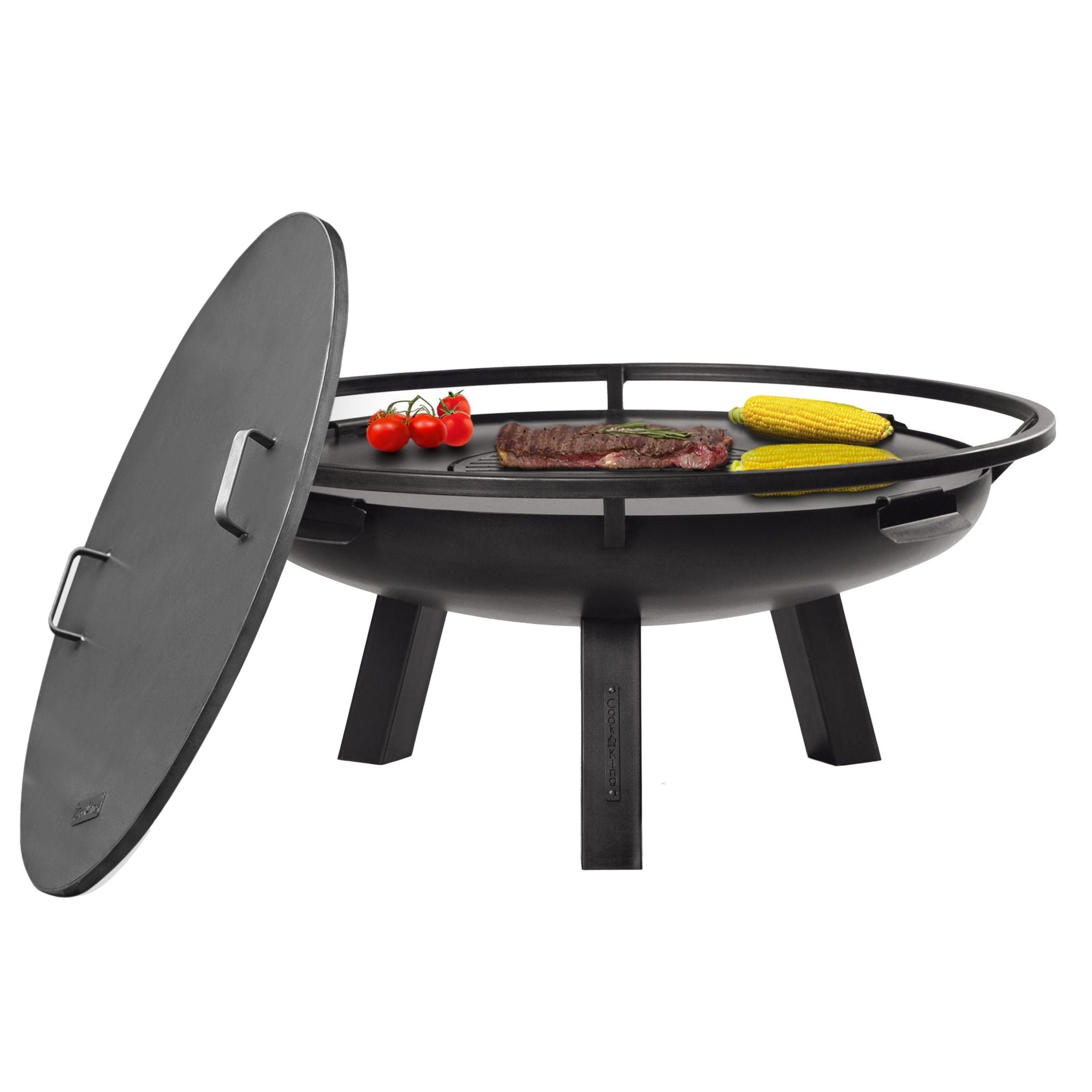 Ember 24" Fire Pit with Grill Plate and Cover Lid - Good Directions
