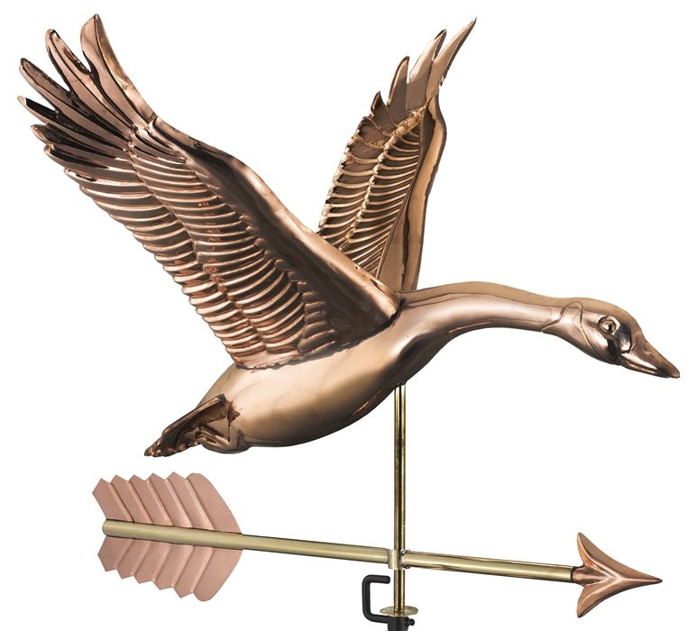 Feathered Goose with Arrow Weathervane - Good Directions