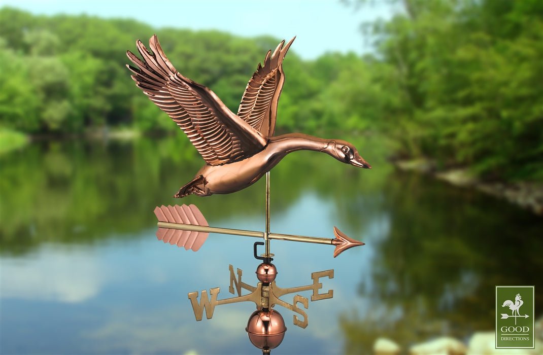 Feathered Goose with Arrow Weathervane - Good Directions