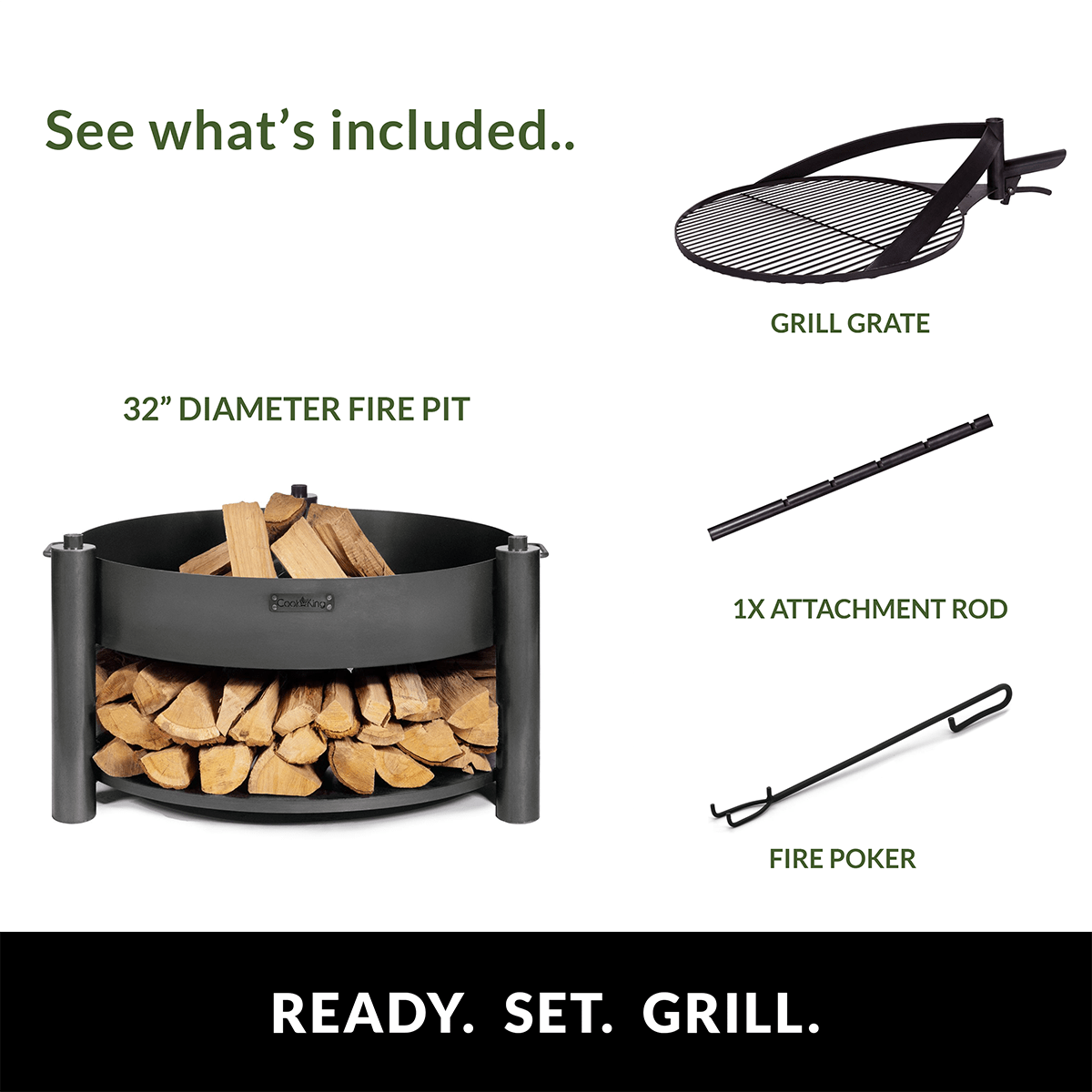 Grand Hearth 32" Standard Grill Set - Good Directions